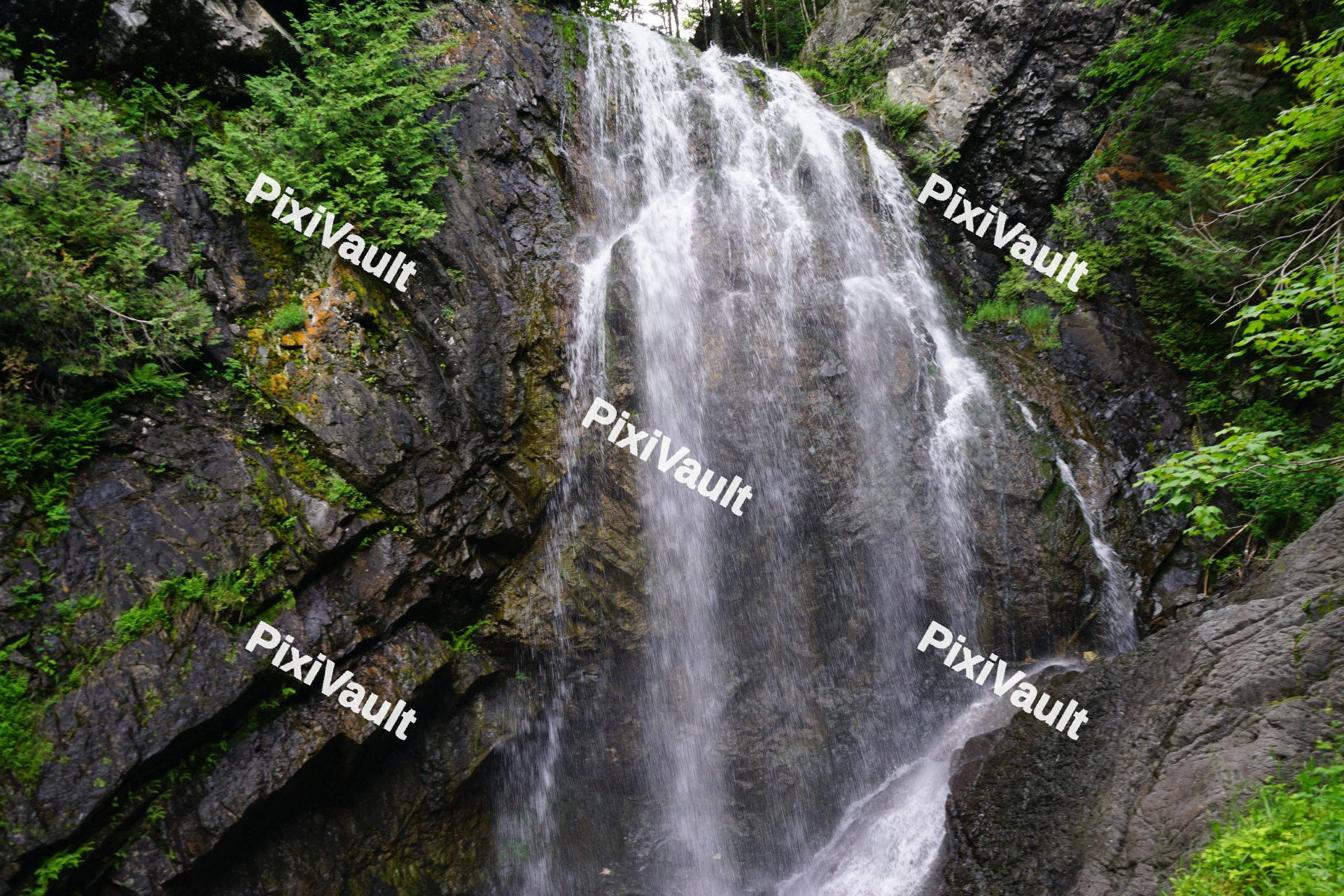 Waterfall on the rocks